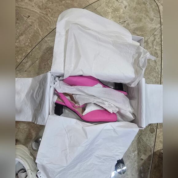 TIANNIA BARNES Pink Hope Ankle Strap Heels – High - Picture 6 of 8